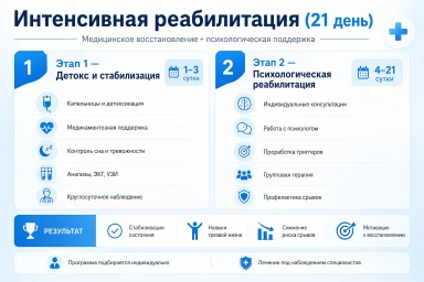 Реабилитация за 21 день в ЮАО Москвы